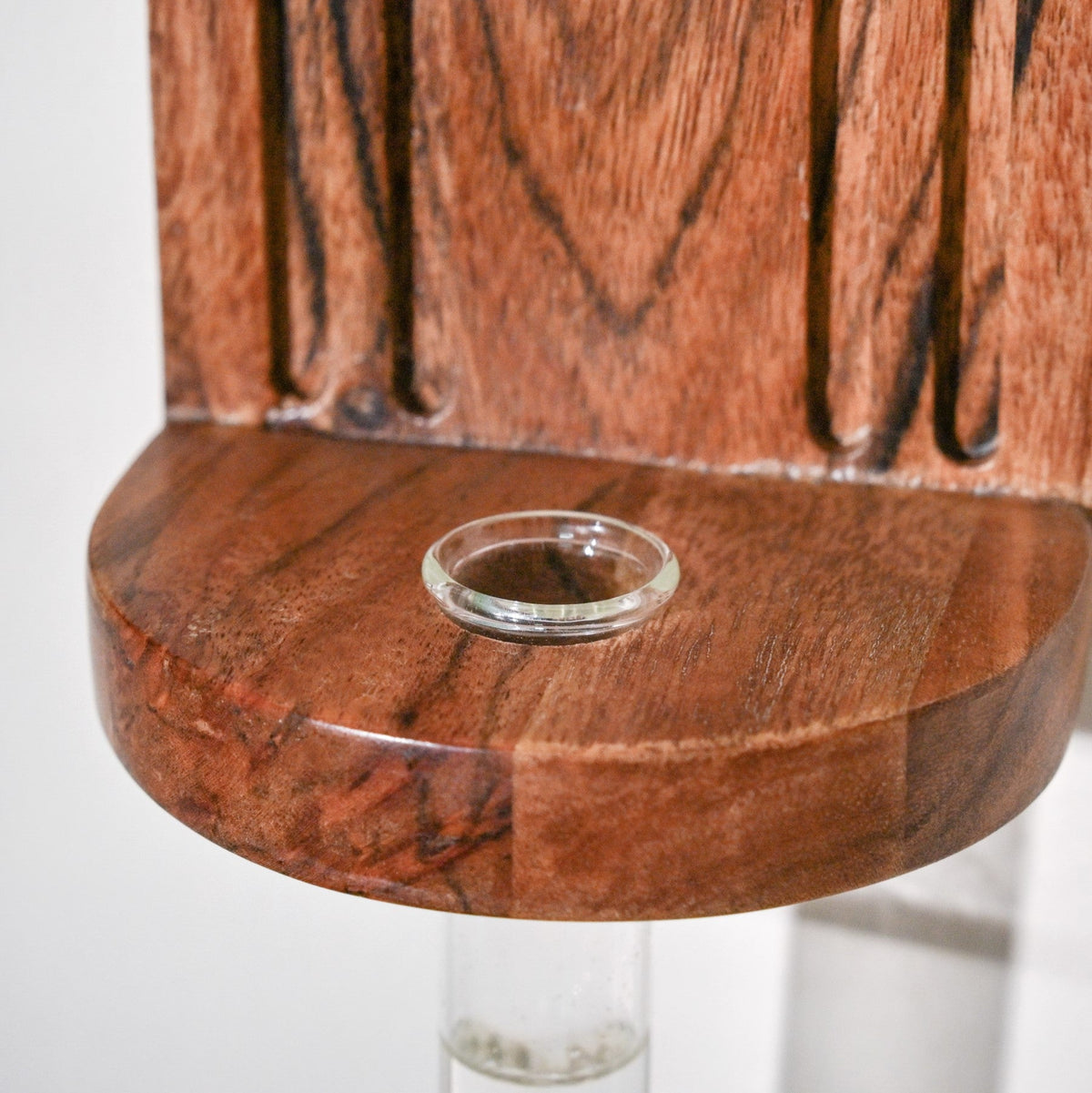 Acacia Wall Mounted Test Tube Planter Set Of 2