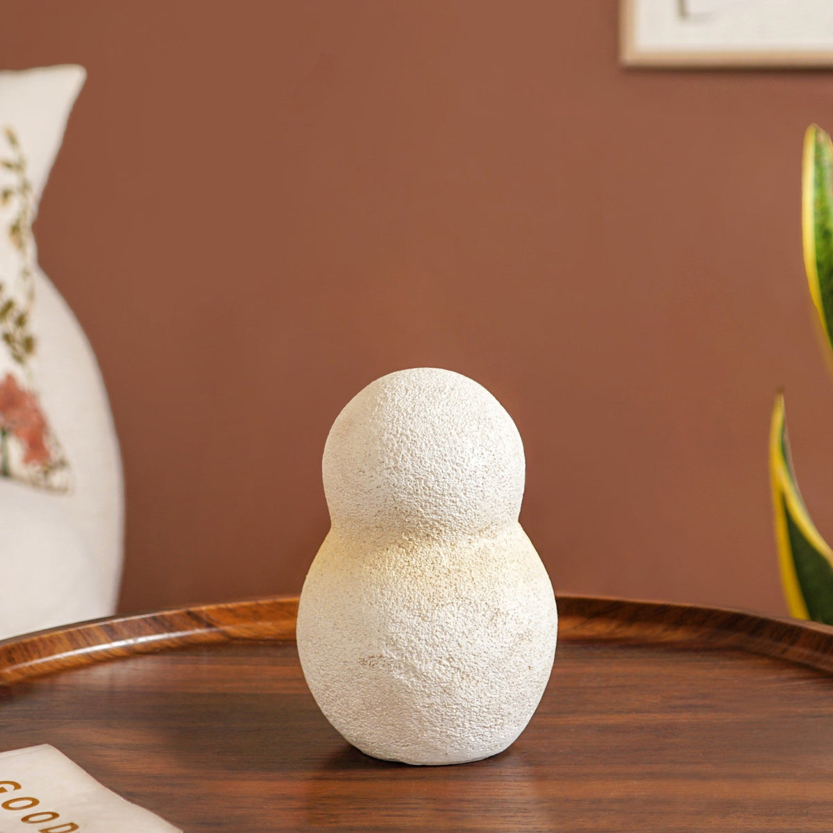 Crystal Glass Ball Owl Desk Decor Small