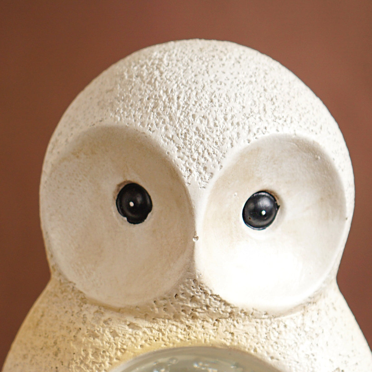 Crystal Glass Ball Owl Desk Decor Small