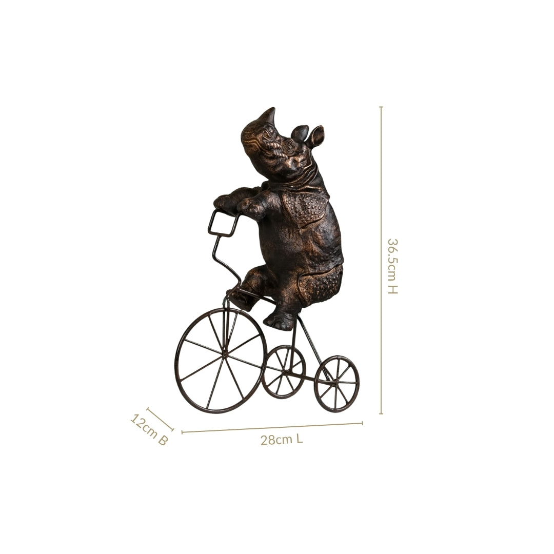 Cycling Rhino Art
