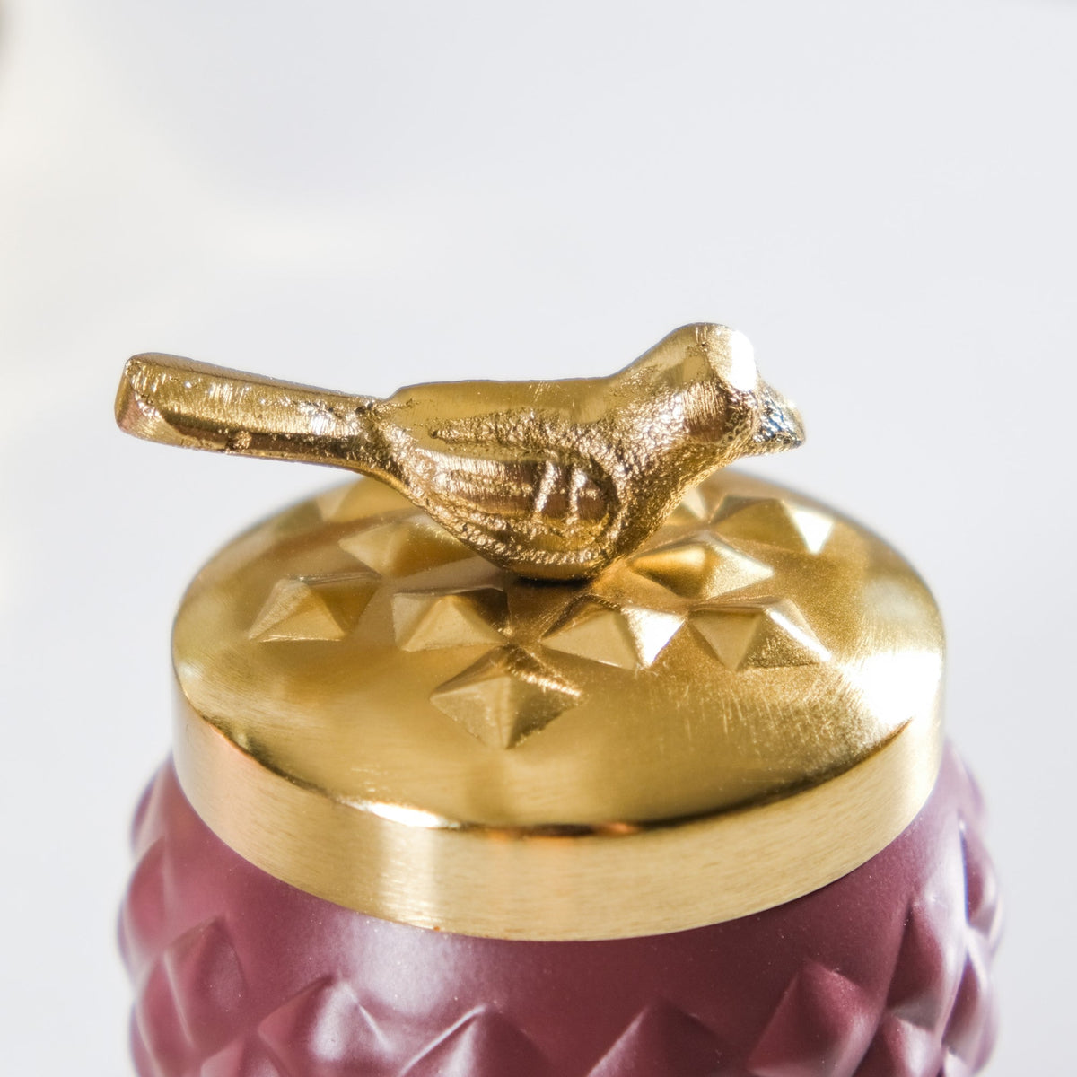 Bird Metal Jar With Lid Set of 2