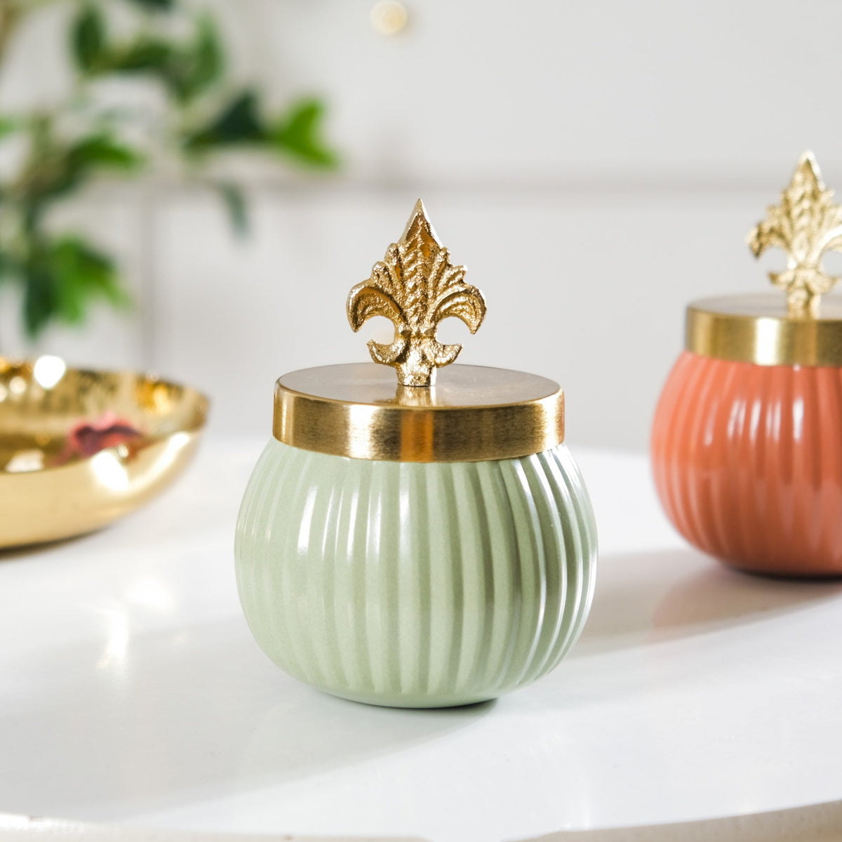Metal Jar Set Of 2