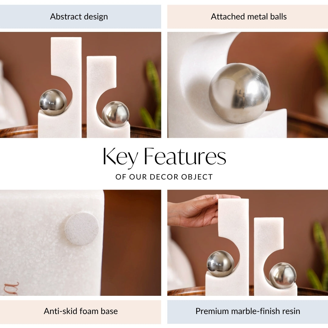 Equilibrium Decorative Bookend Sculpt Set