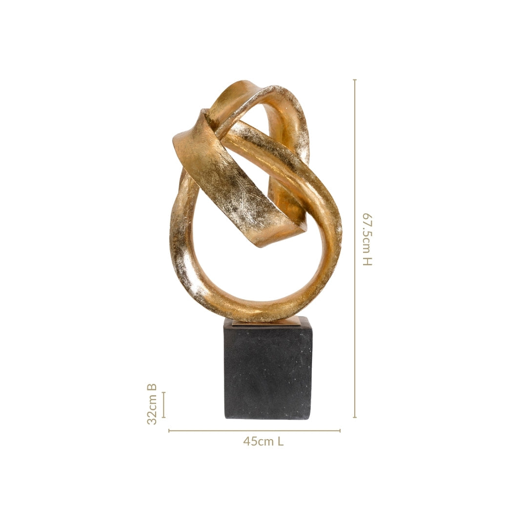 Golden Infinity Loop Art Large