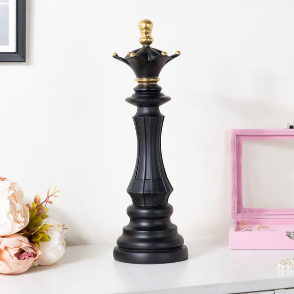 Chess Queen Showpiece Black 14 Inch