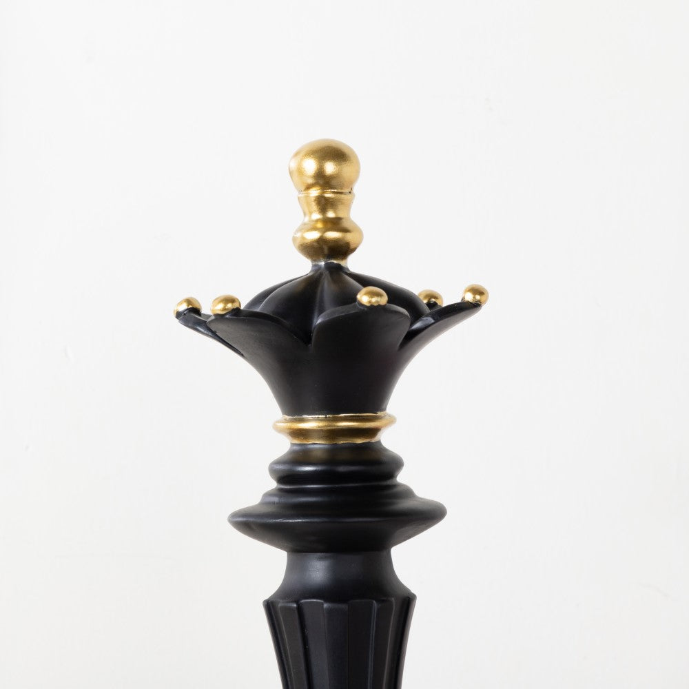 Chess Queen Showpiece Black 14 Inch