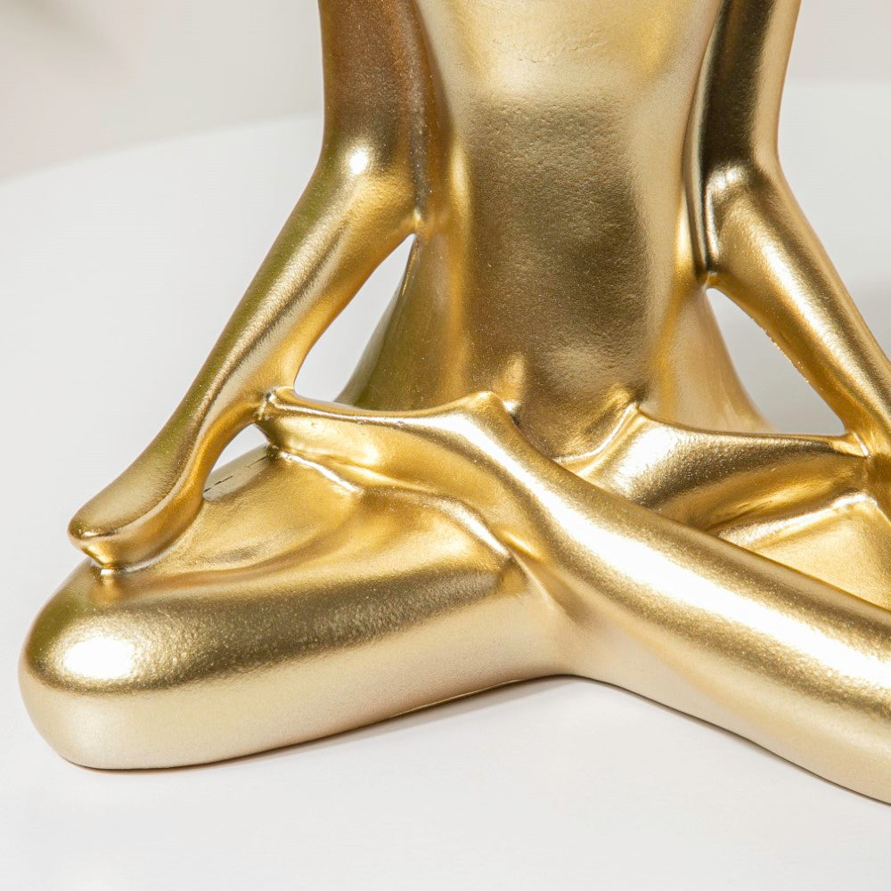 Gold Yoga Showpiece Meditation
