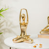 Gold Yoga Showpiece Hands Raised