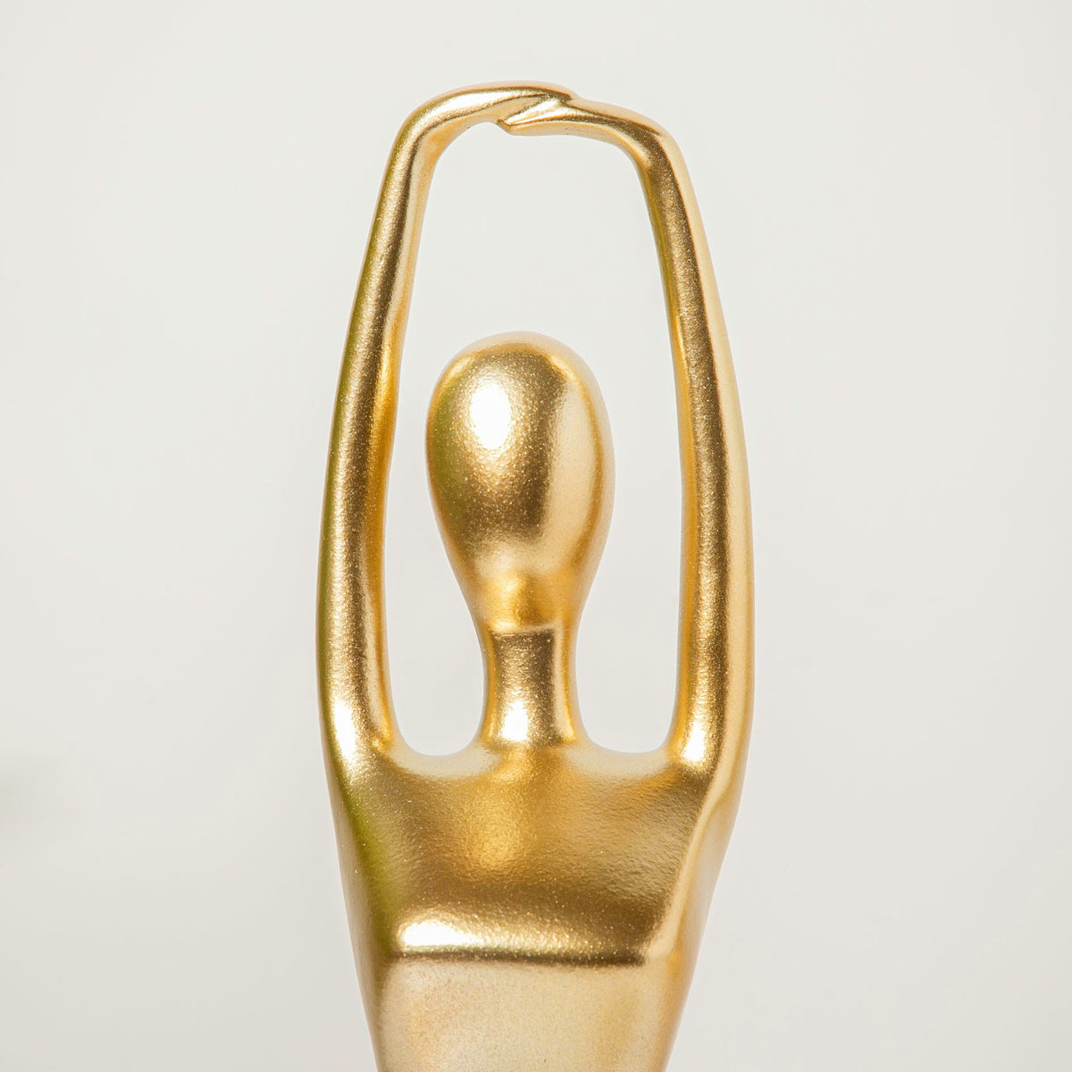 Gold Yoga Showpiece Hands Raised