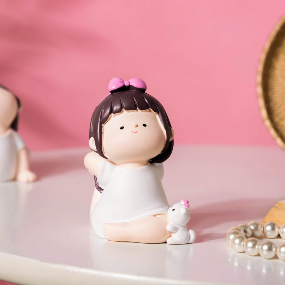 Adorable Yoga Girl Decor Showpiece