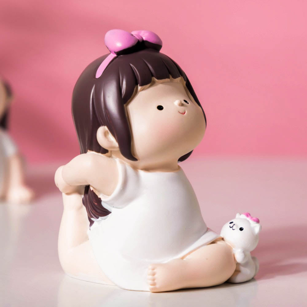 Adorable Yoga Girl Decor Showpiece