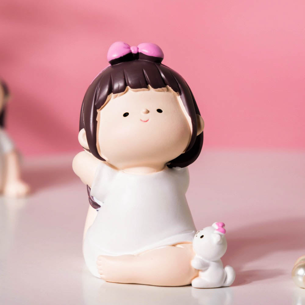 Adorable Yoga Girl Decor Showpiece