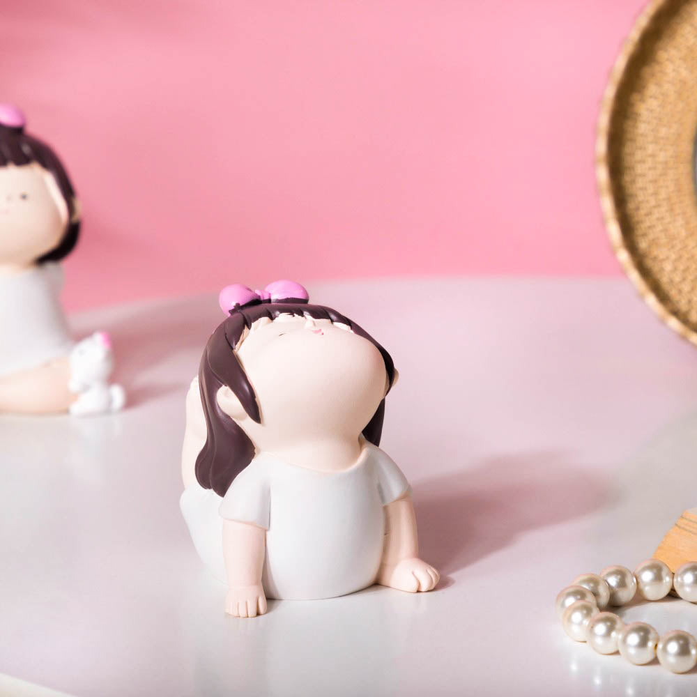 Cutesy Yoga Girl Showpiece
