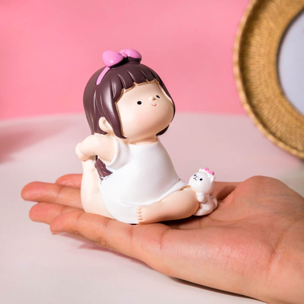 Adorable Yoga Girl Decor Showpiece