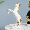 Horse Sculpture Decor Object White 11.5 Inch