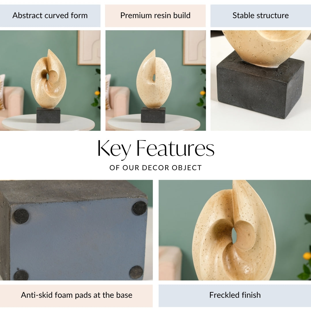 Sculptural Modern Tabletop Ornament Showpiece