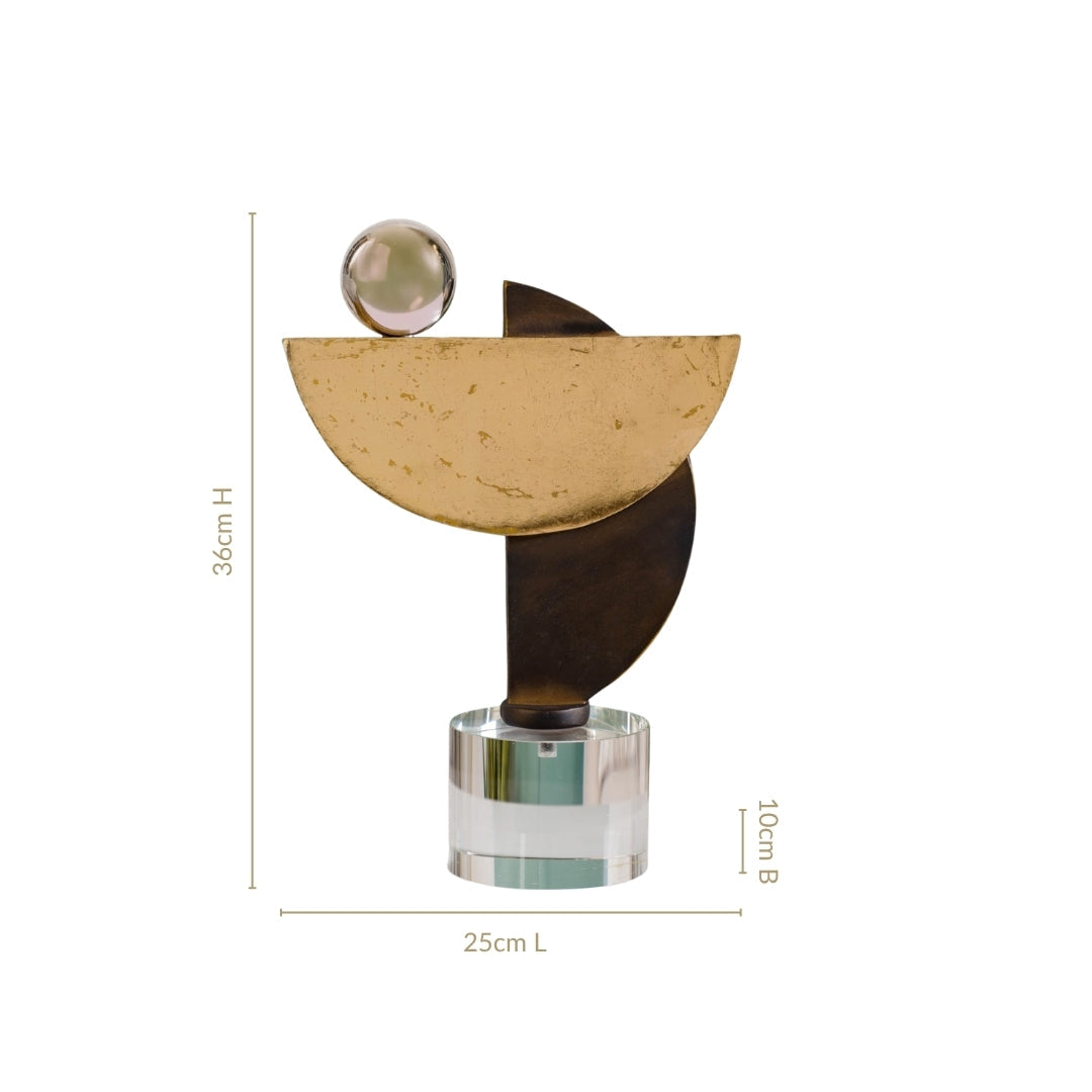 Visual Balance Abstract Art With Gold Foil