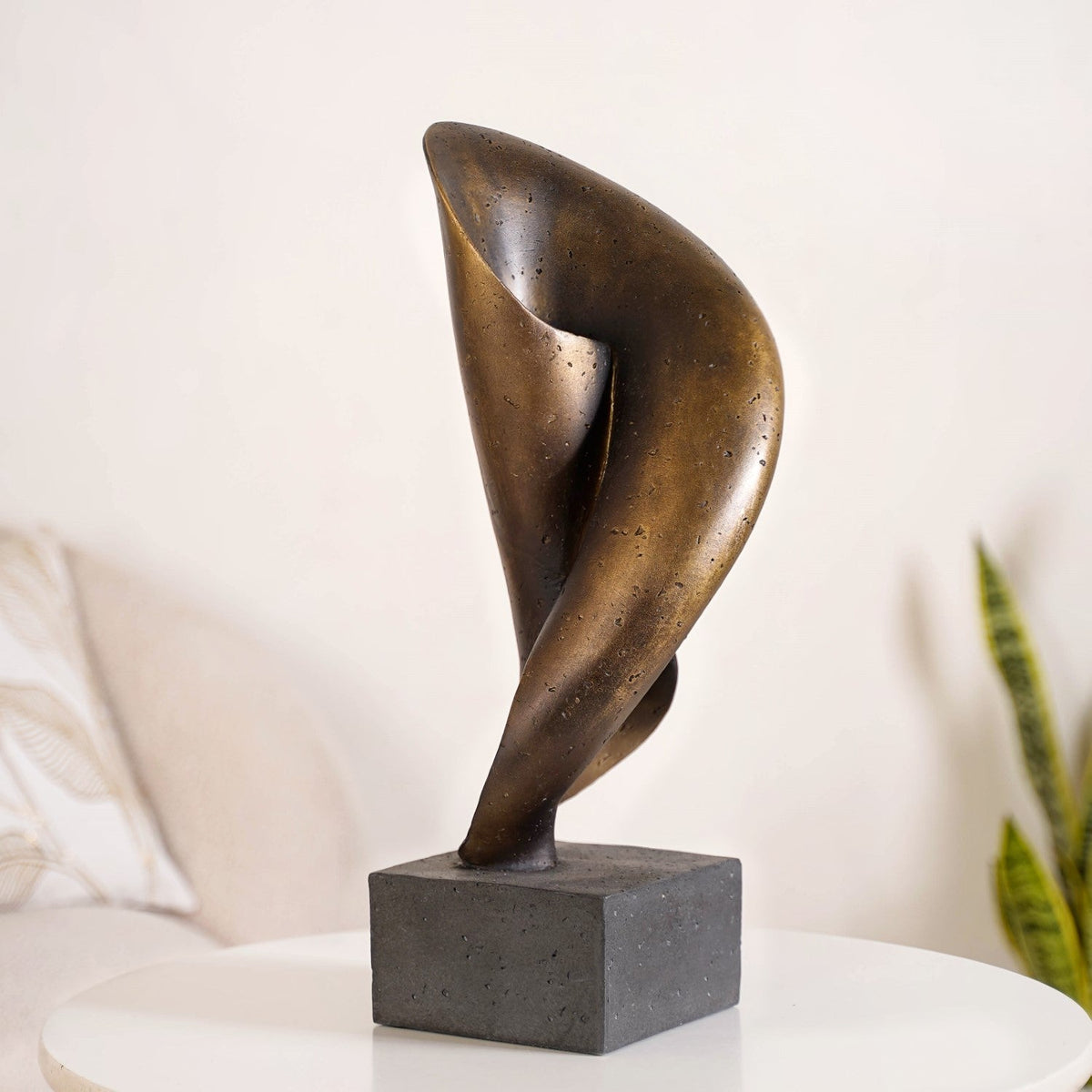 Bronze Flow Resin Accent Decor