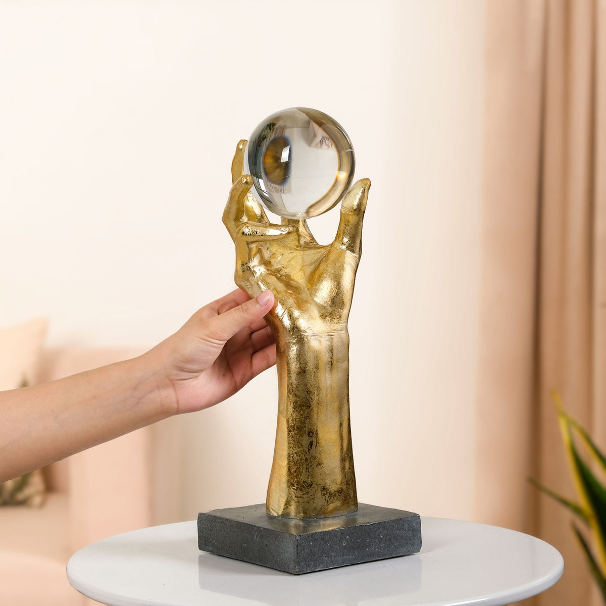 Future In Your Hands Crystal Decor Accent