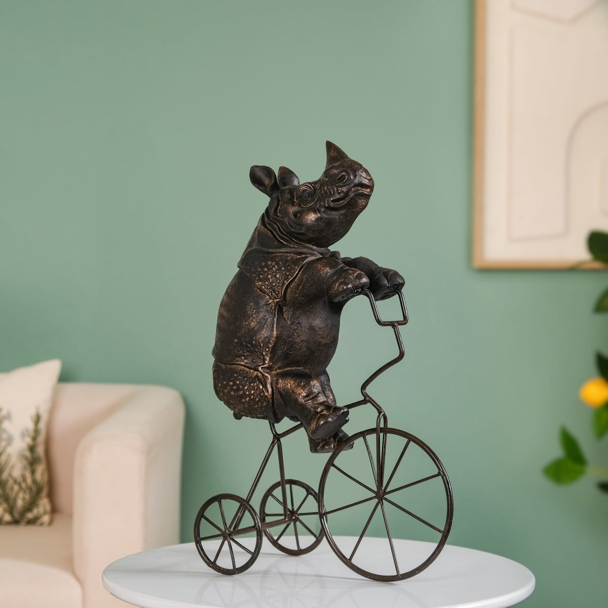 Cycling Rhino Art