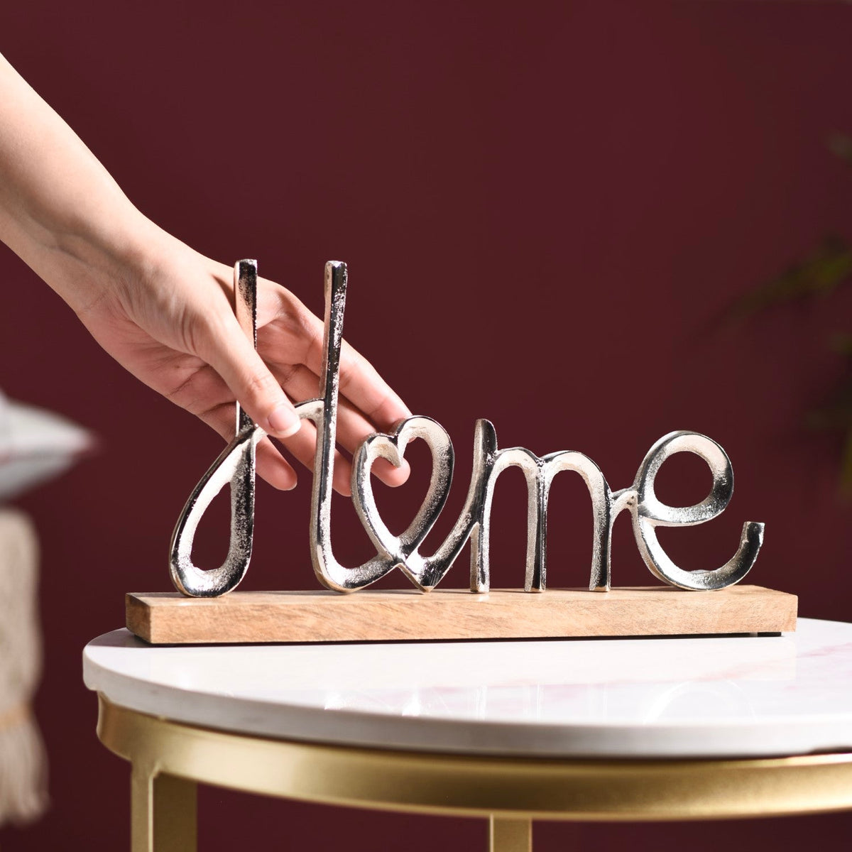 Home Lettering Showpiece For Living Room Decor