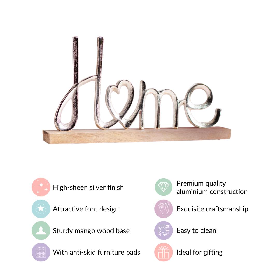 Home Lettering Showpiece For Living Room Decor