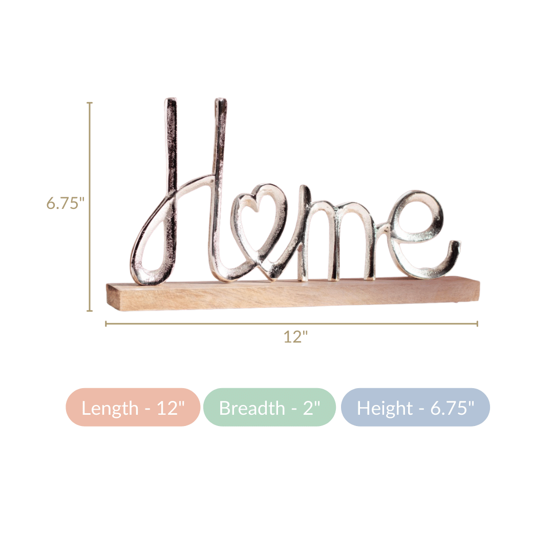 Home Lettering Showpiece For Living Room Decor