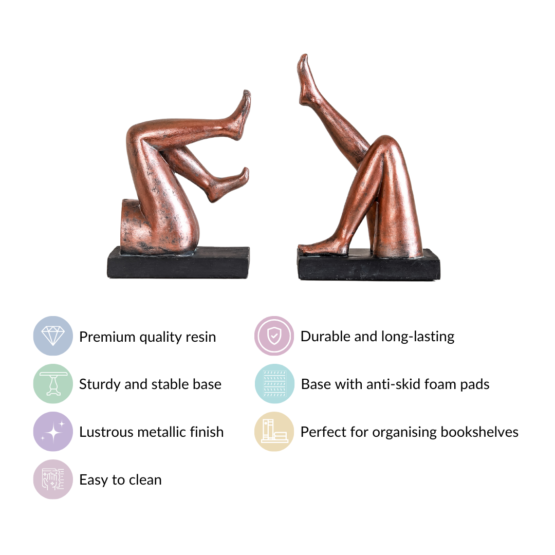 Pop Culture Retro Upturned Legs Bookends