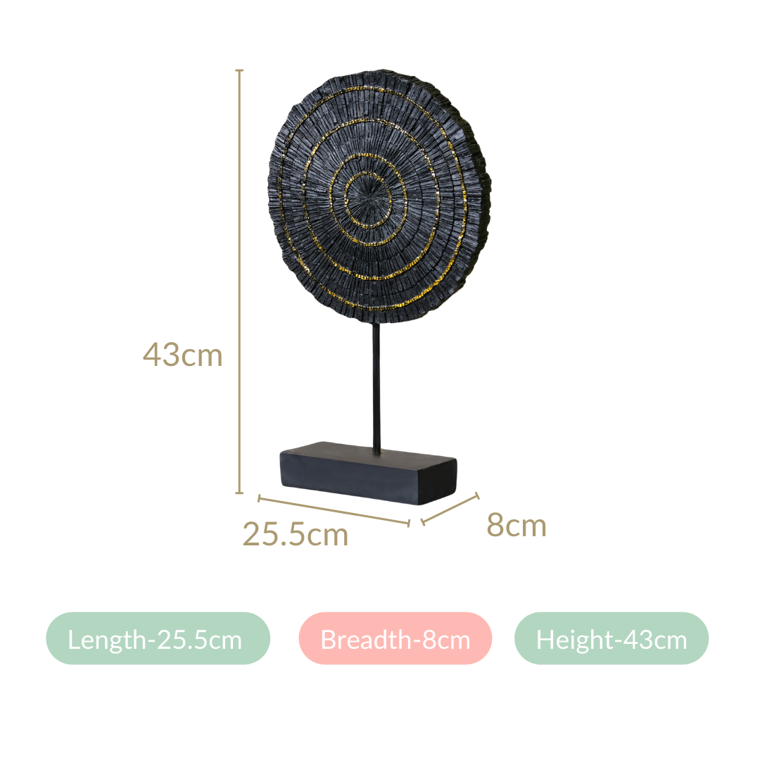 Modern Mystique Decor Showpiece Black
