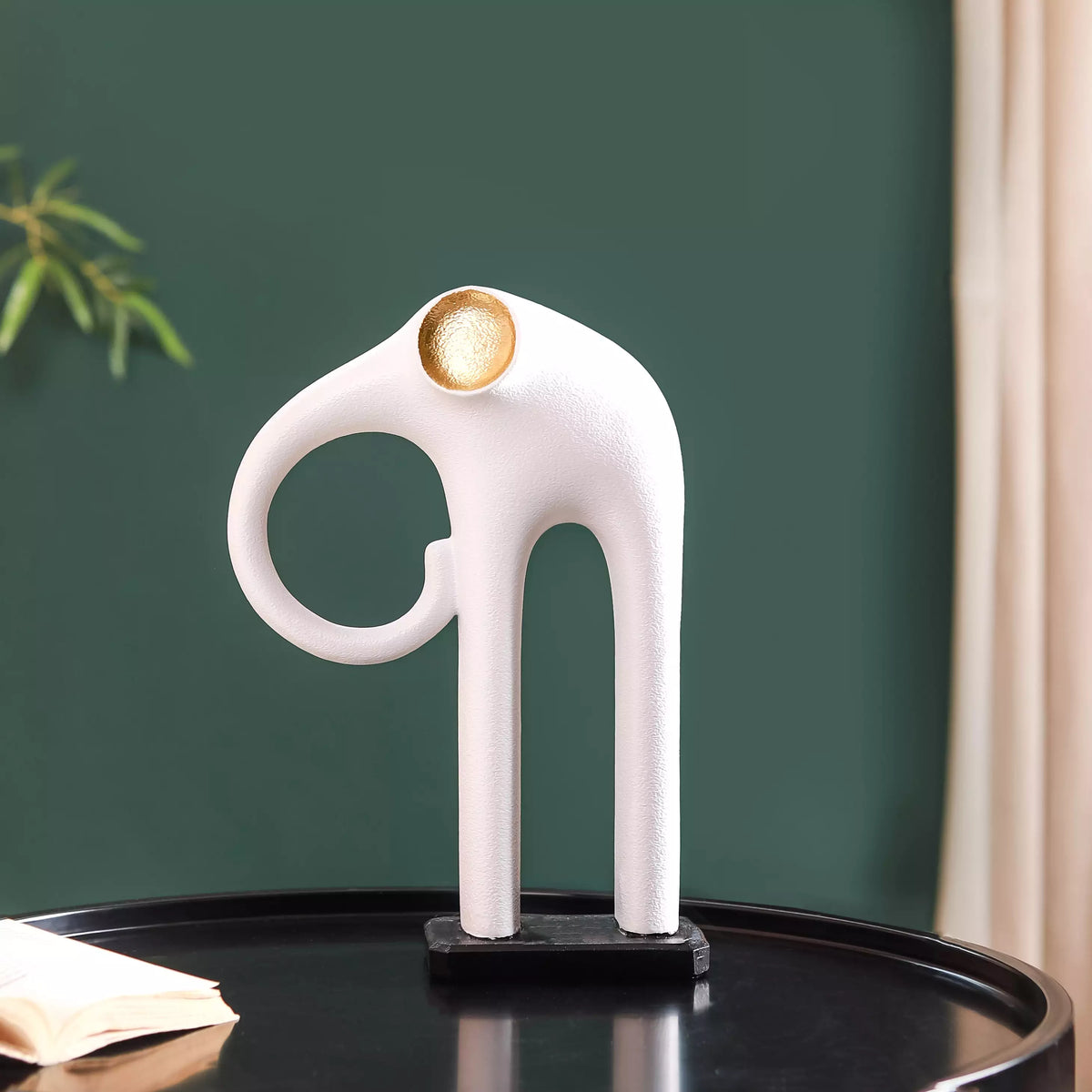 Modern Elephant Decor White