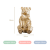 Gold Accent Bear Statue