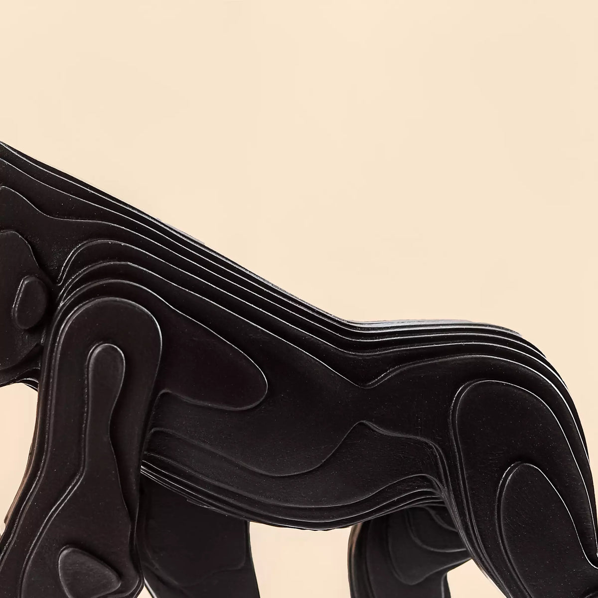 Modern Black Gorilla Showpiece