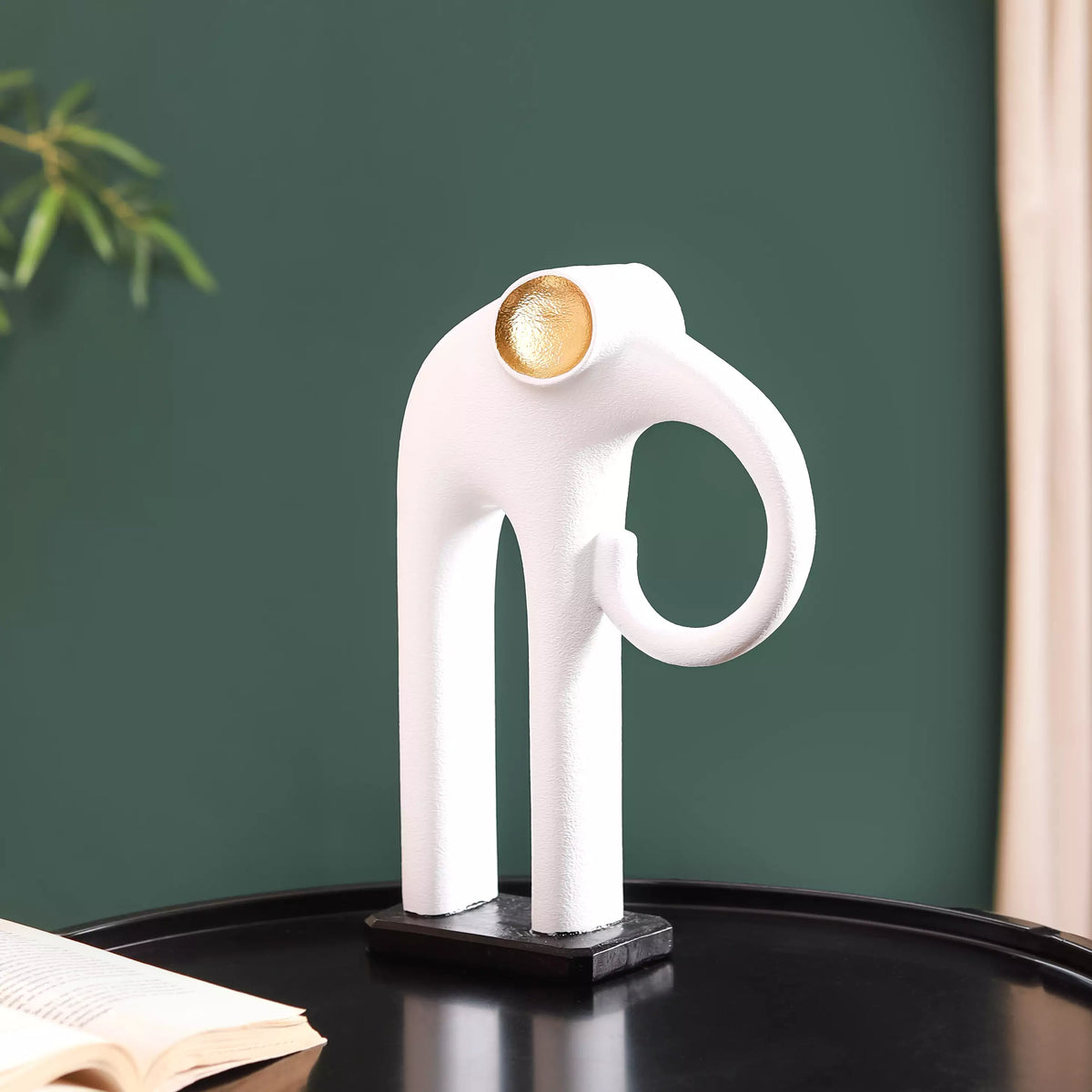 Modern Elephant Decor White