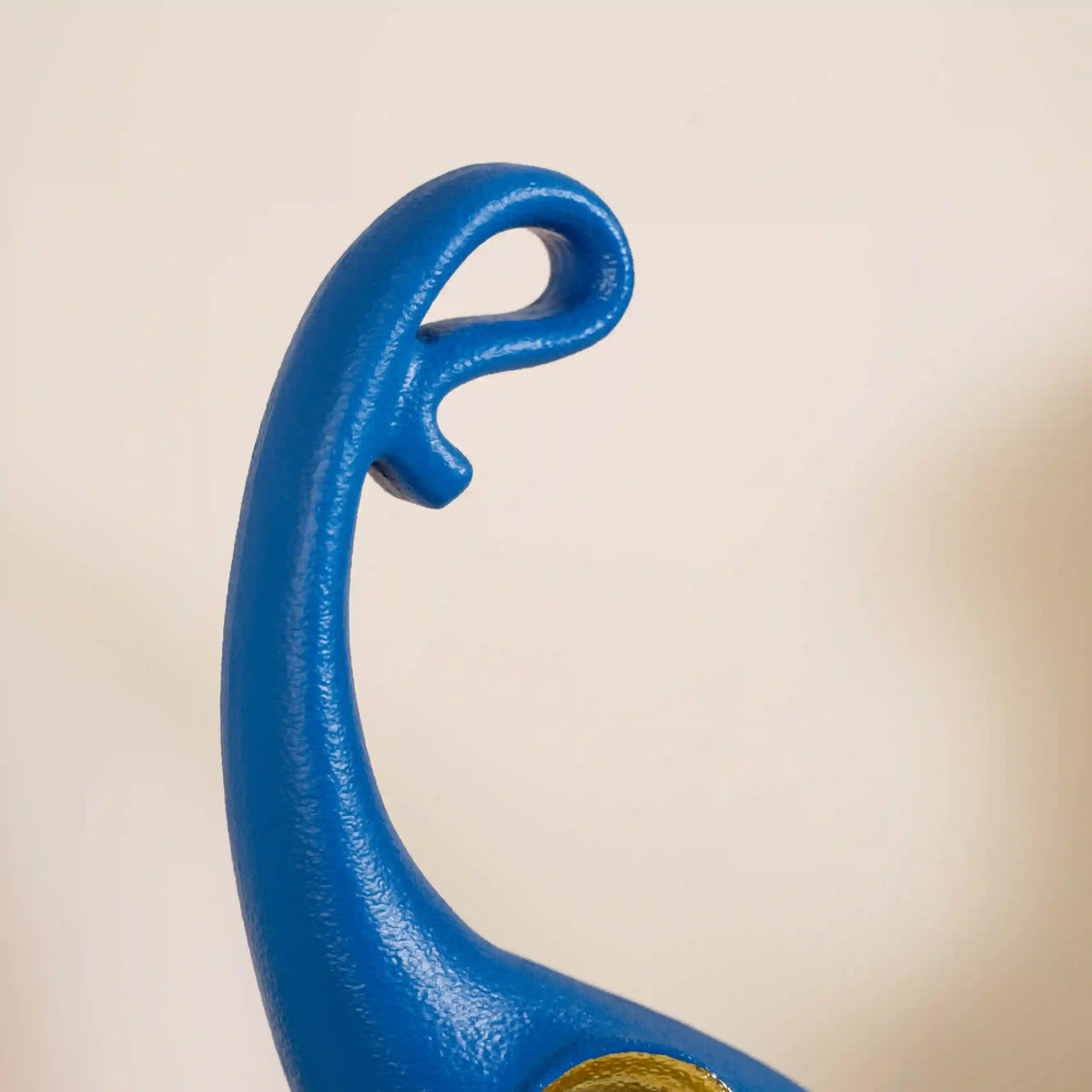 Sleek Elephant Figurine For Decor Blue
