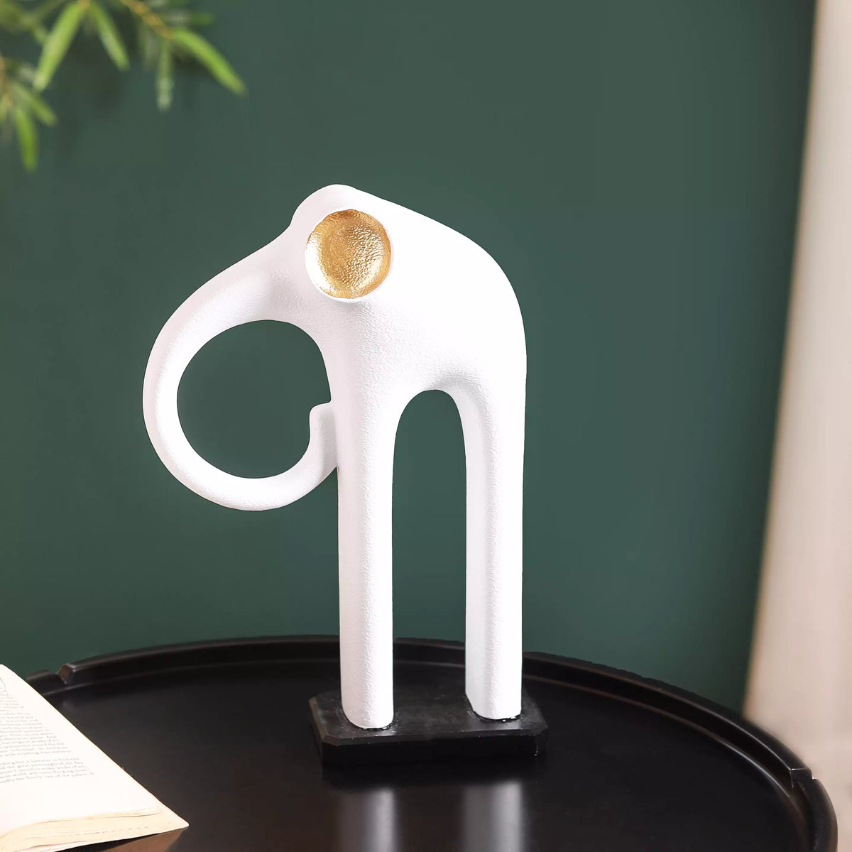 Modern Elephant Decor White