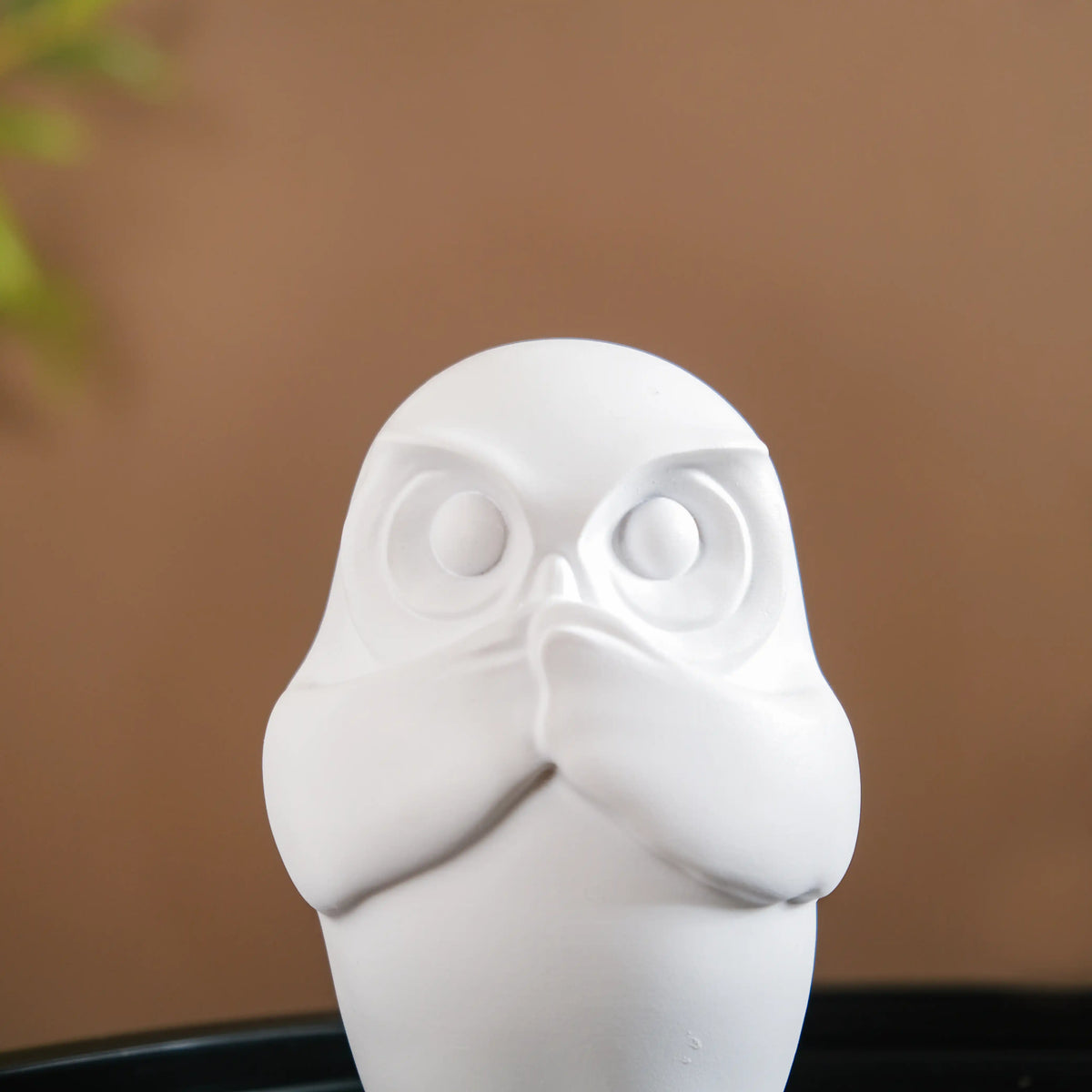 Minimalist Wise Owls Showpiece White Set Of 3