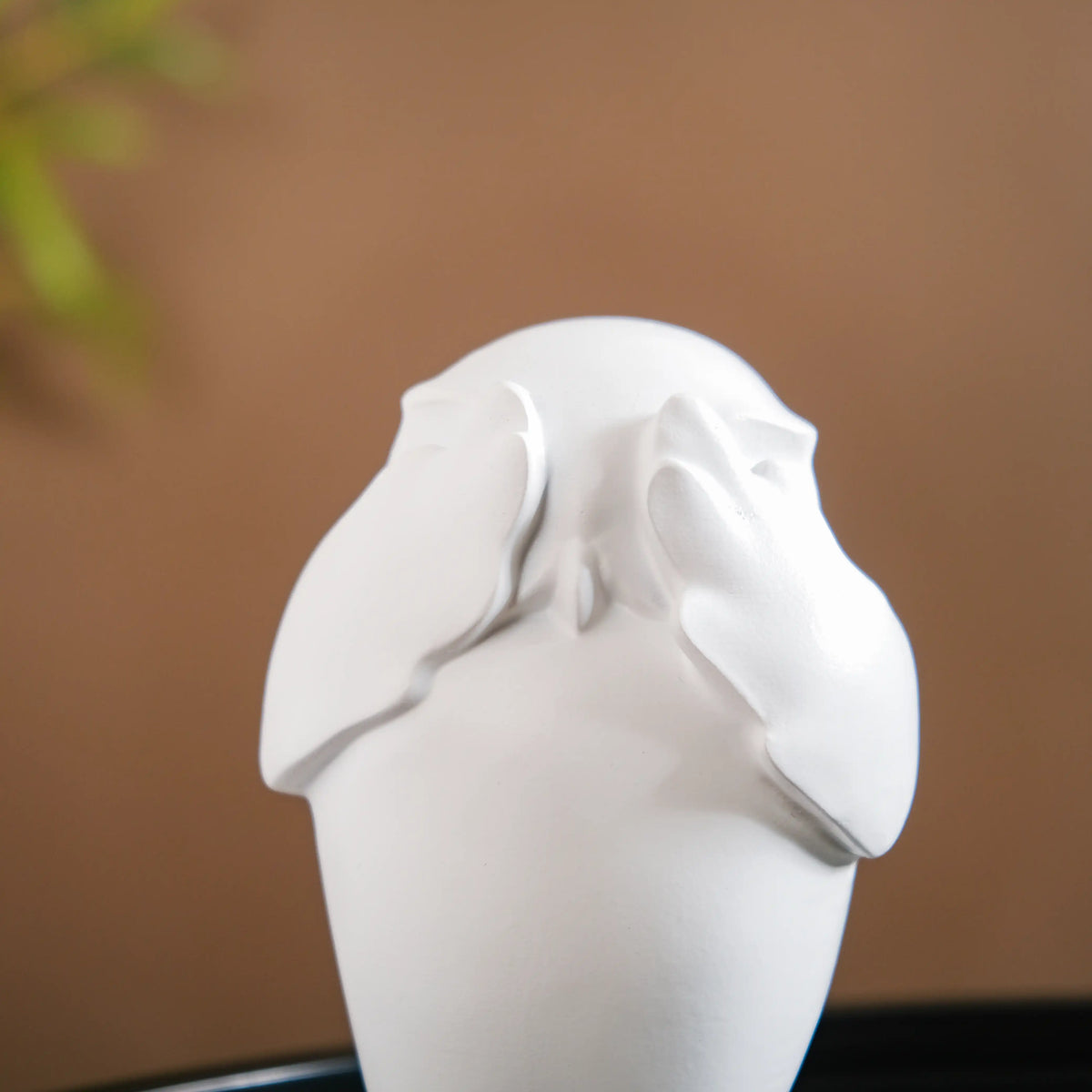 Minimalist Wise Owls Showpiece White Set Of 3