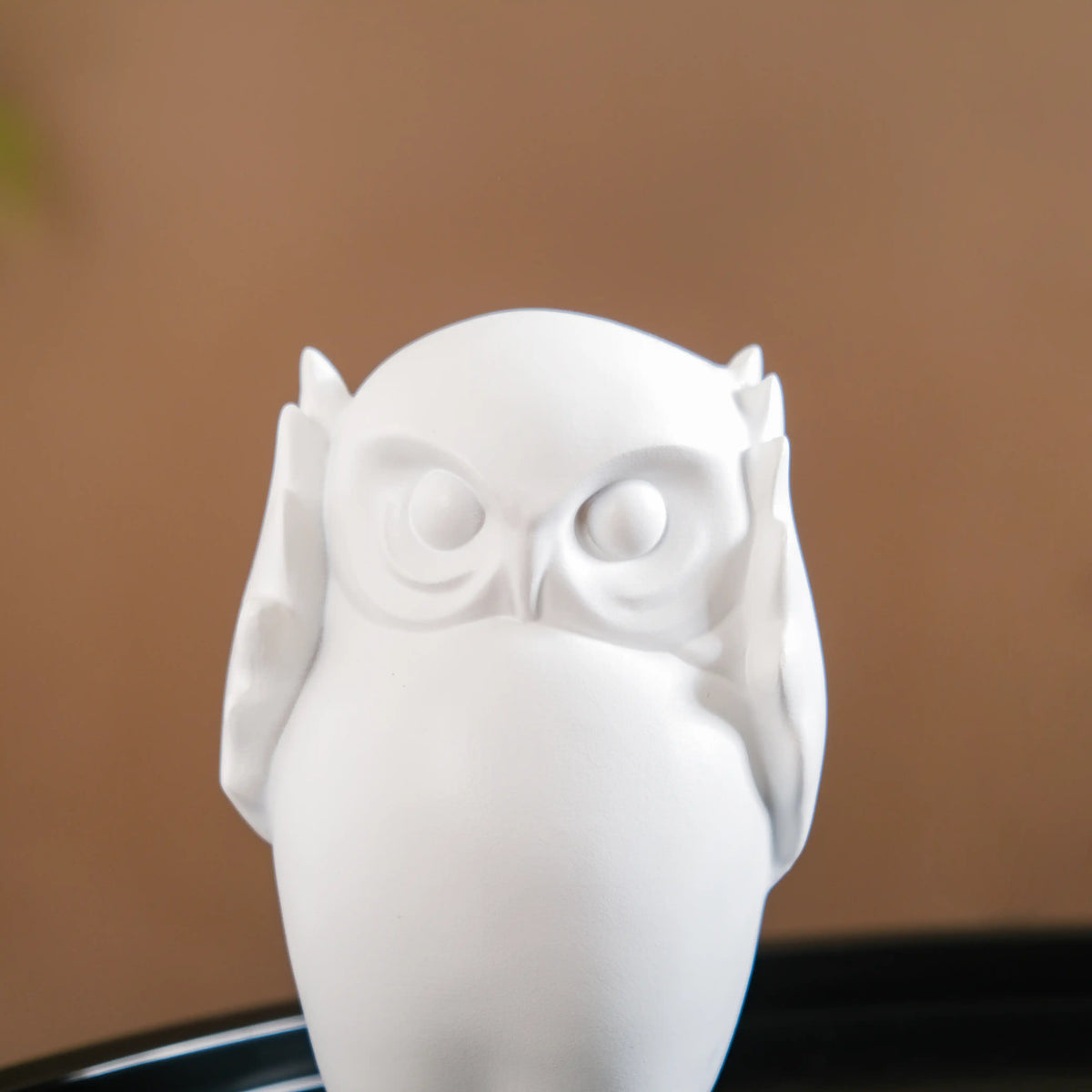 Minimalist Wise Owls Showpiece White Set Of 3