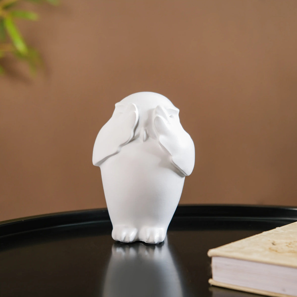 Minimalist Wise Owls Showpiece White Set Of 3